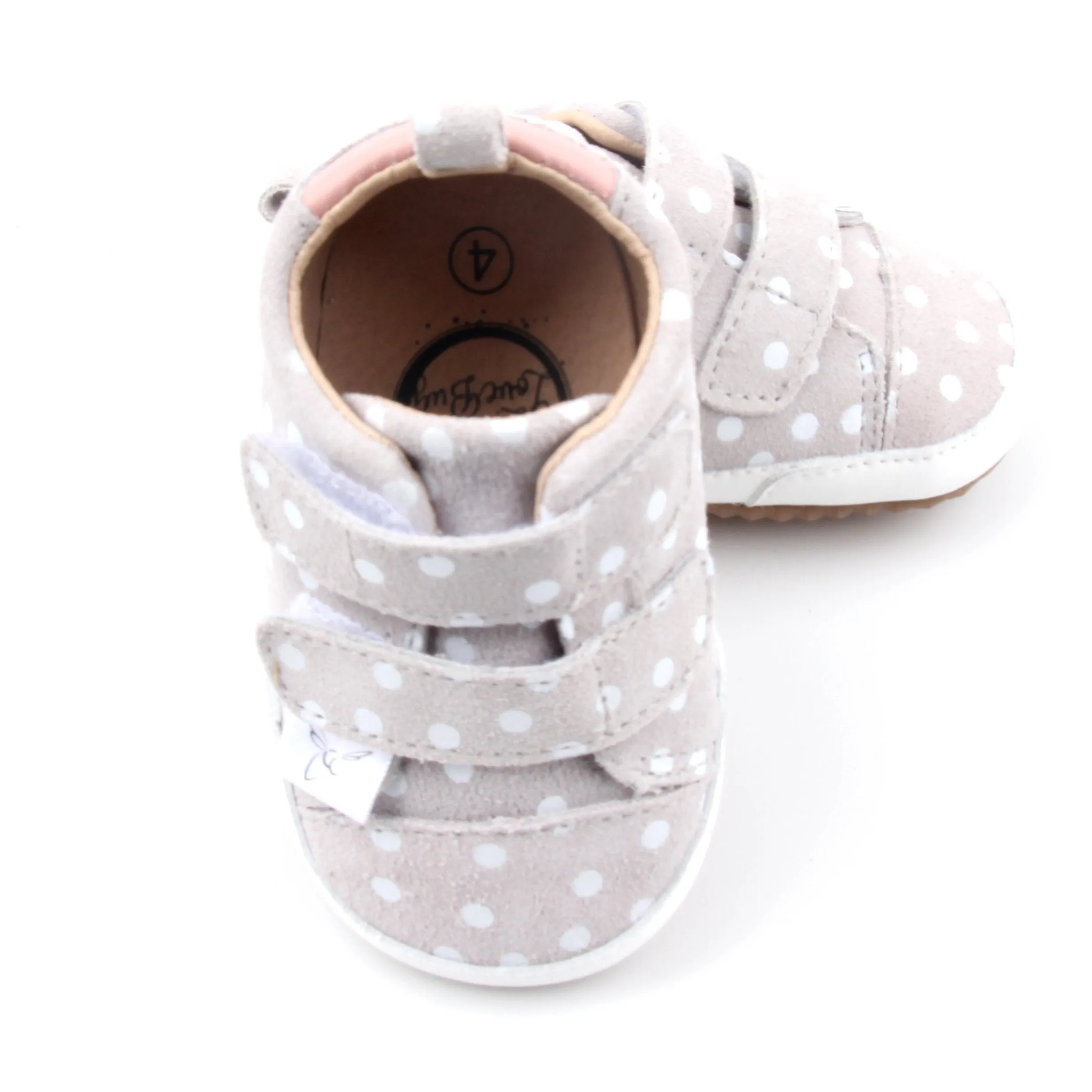 Little Love Bug Casual Polka Dot & Pink Low Top