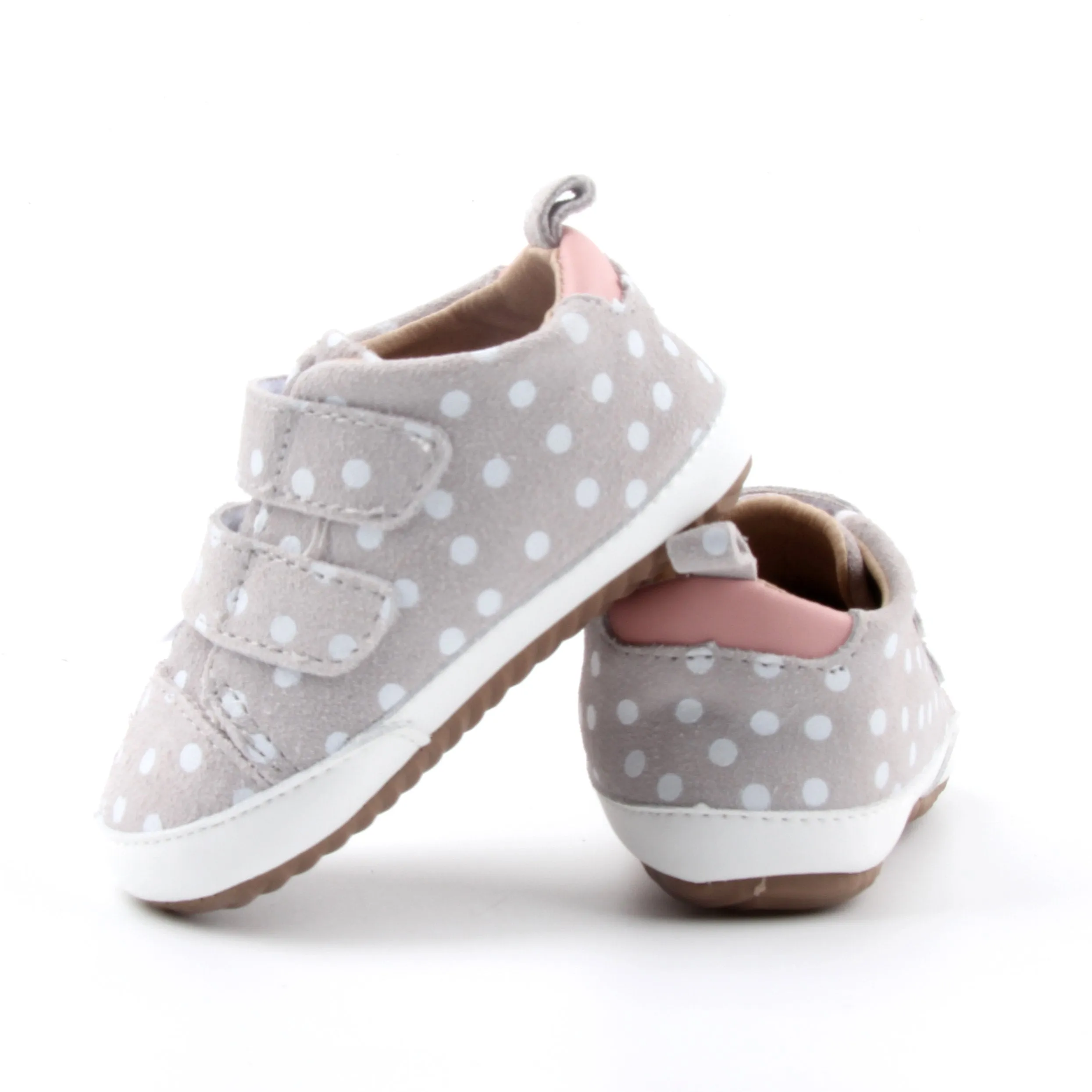 Little Love Bug Casual Polka Dot & Pink Low Top