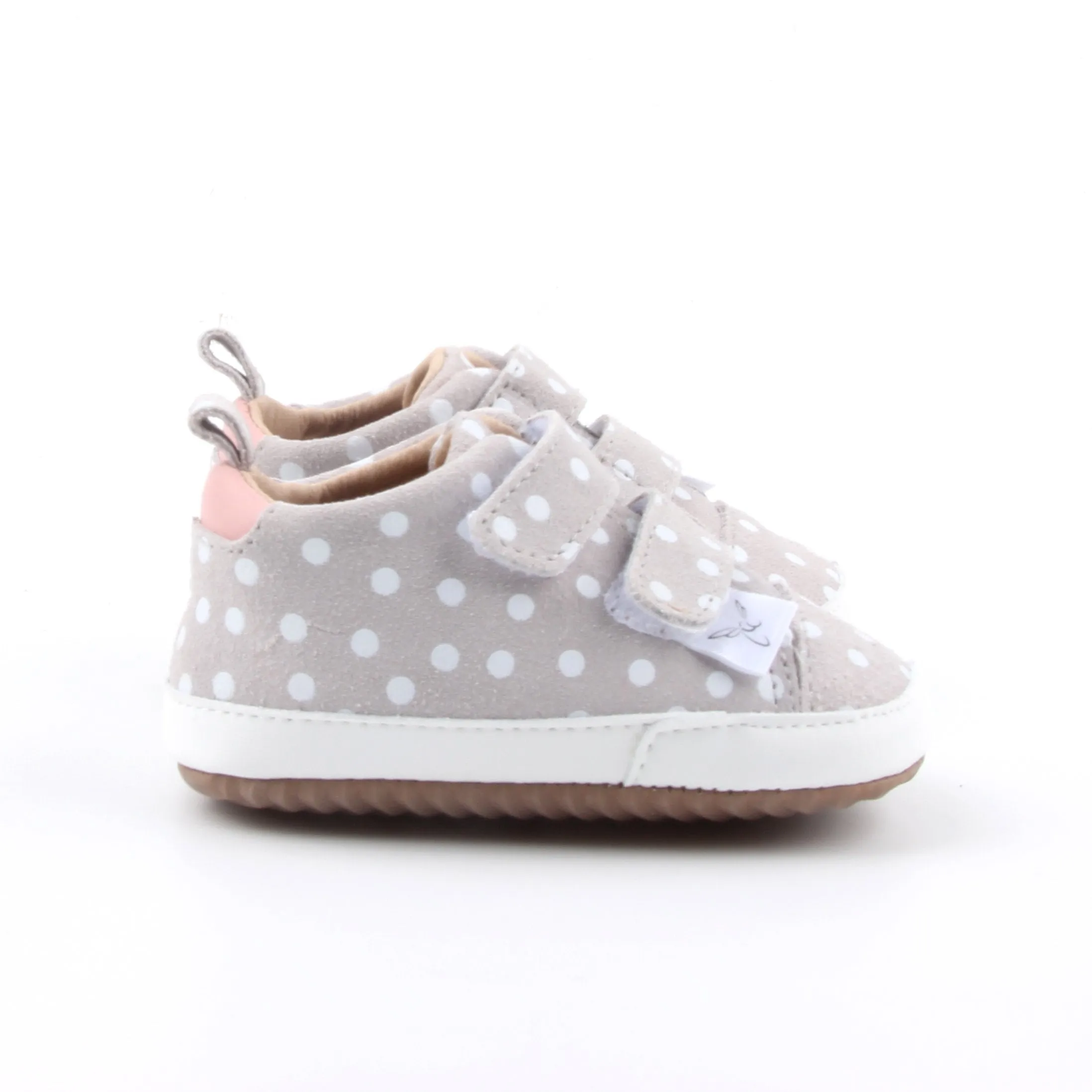 Little Love Bug Casual Polka Dot & Pink Low Top