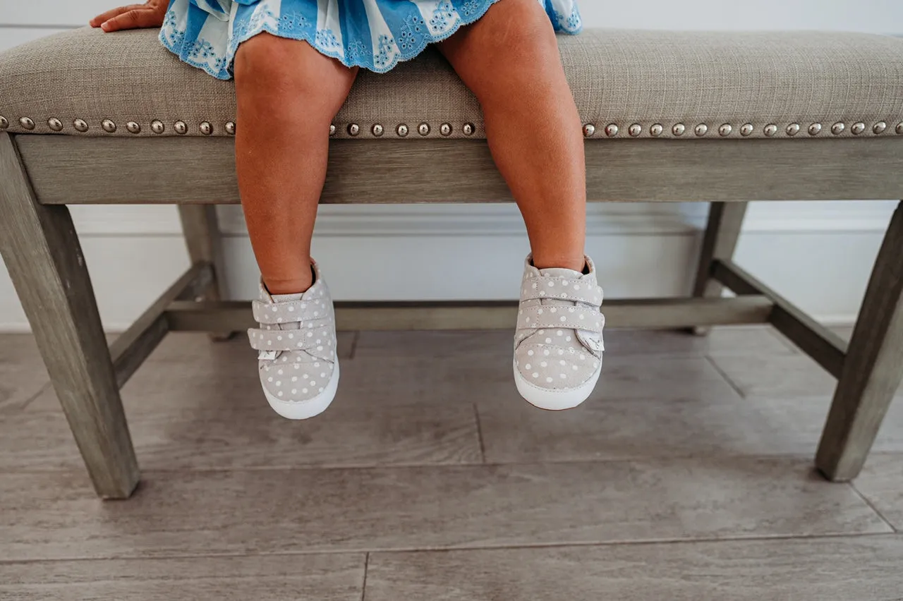 Little Love Bug Casual Polka Dot & Pink Low Top