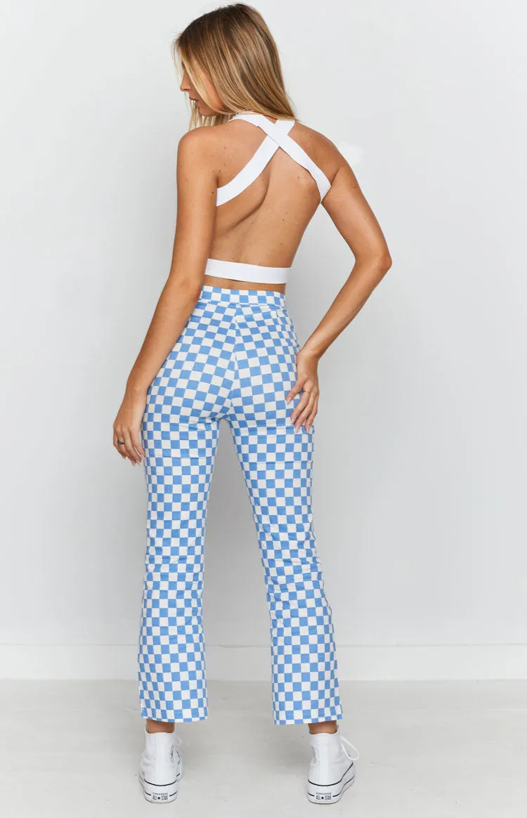 Lorelai Check Pant Blue