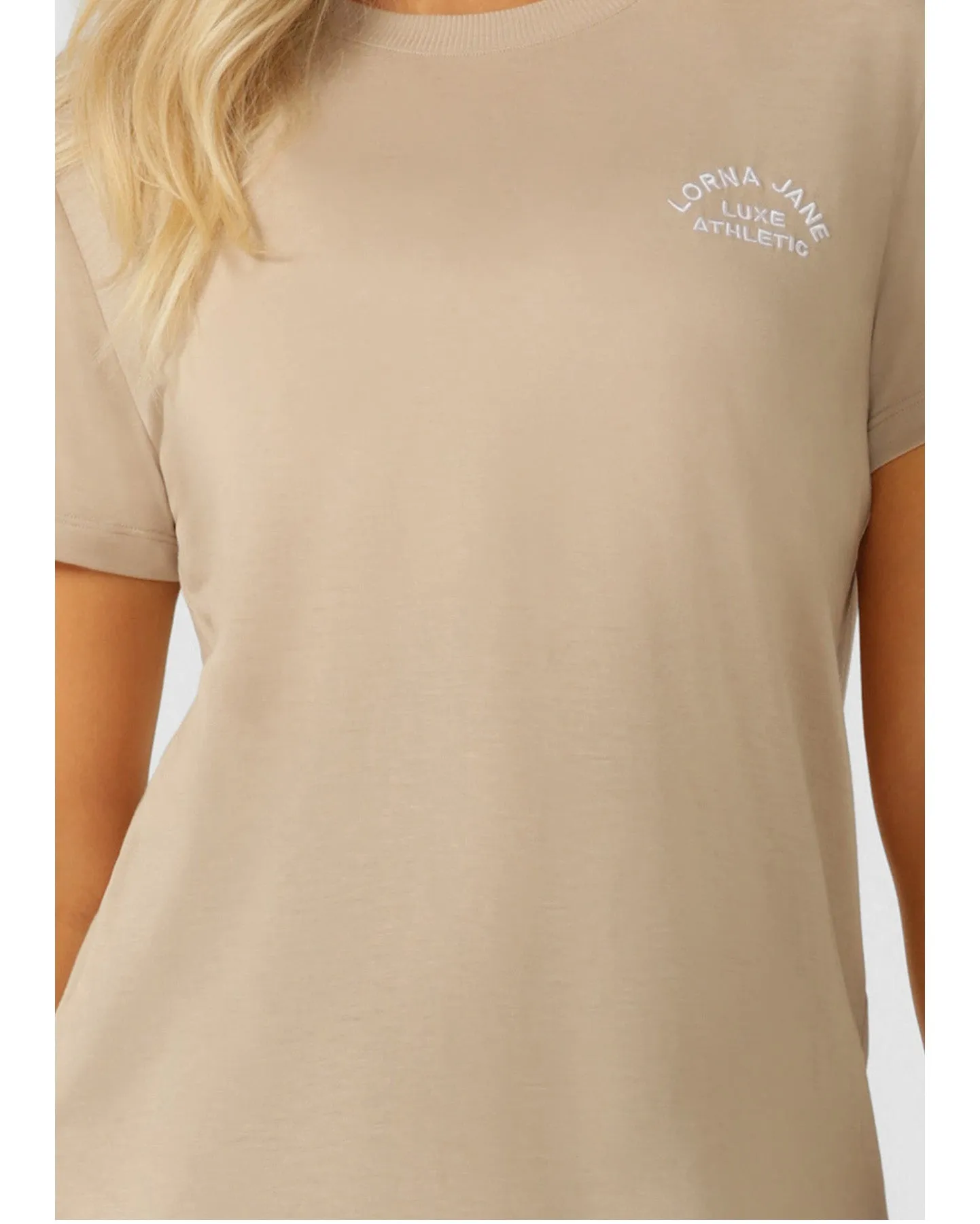 Lorna Jane Lotus T Shirt - Oxford Tan