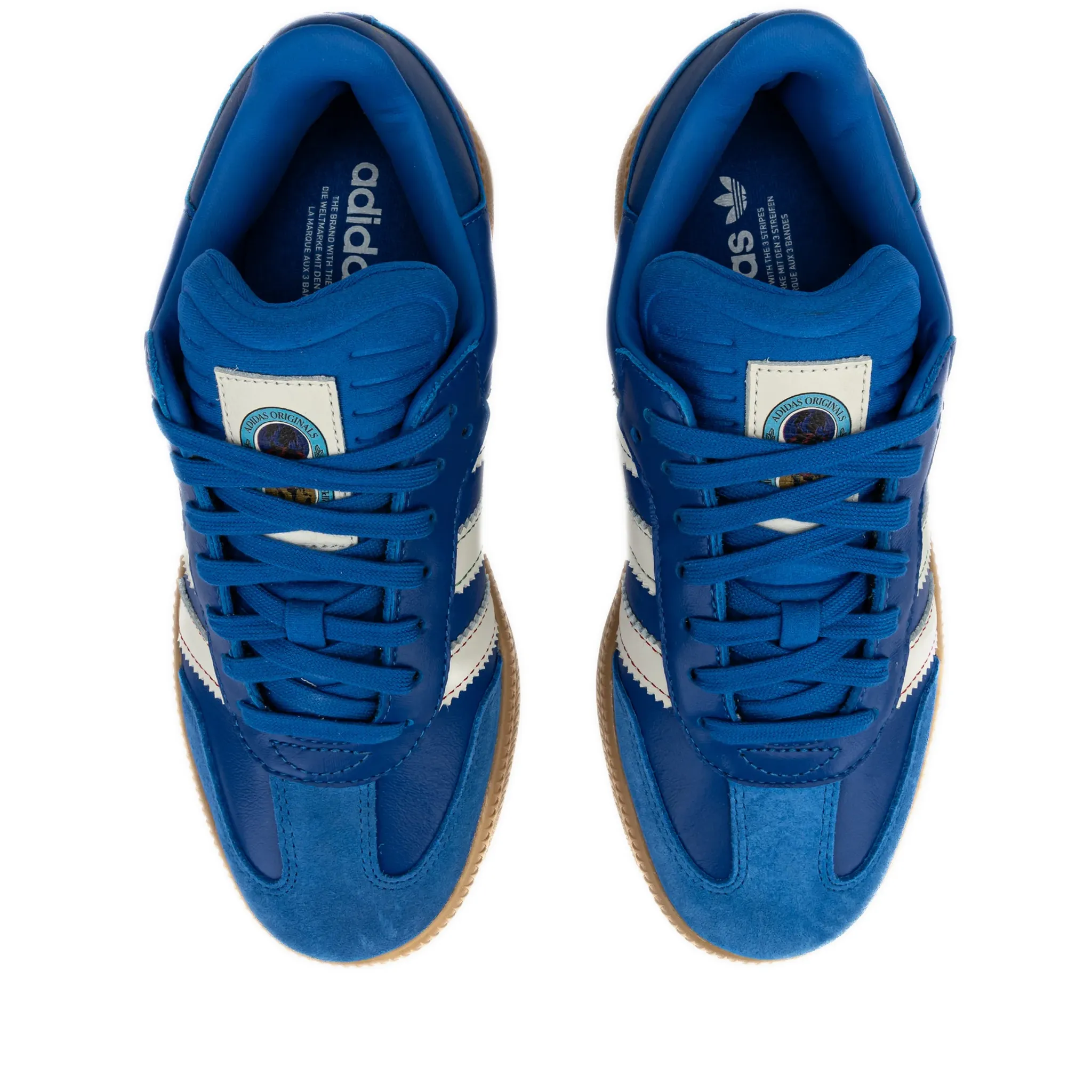 Men's Adidas Samba XLG Shoes - Blue /White /Gum