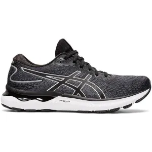 Men's Asics Gel-Nimbus 24, Black/White, 12.5 4E Extra Wide