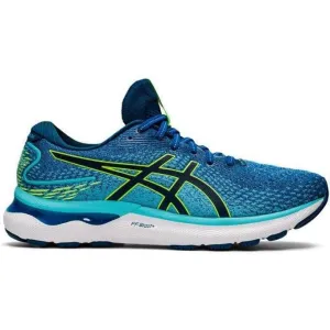 Men's Asics GEL-Nimbus 24, Lake Drive/Hazard Green, 13 4E Extra Wide