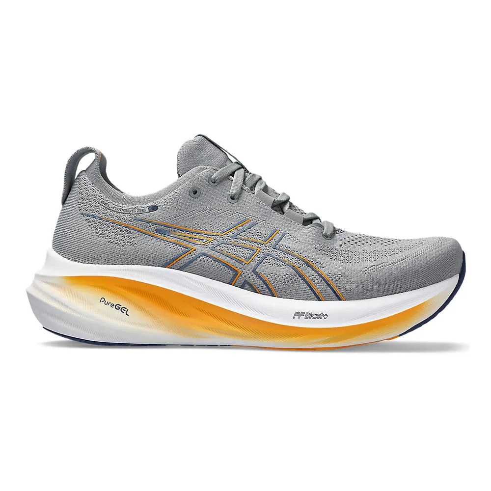 Men's Asics GEL-Nimbus 26, Sheet Rock/Thunder Blue, 11.5 2E Wide