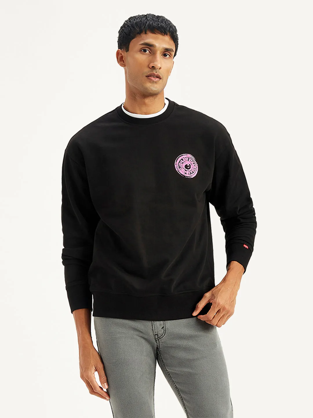 Men's Graphic Print Relaxed Fit Sweatshirt