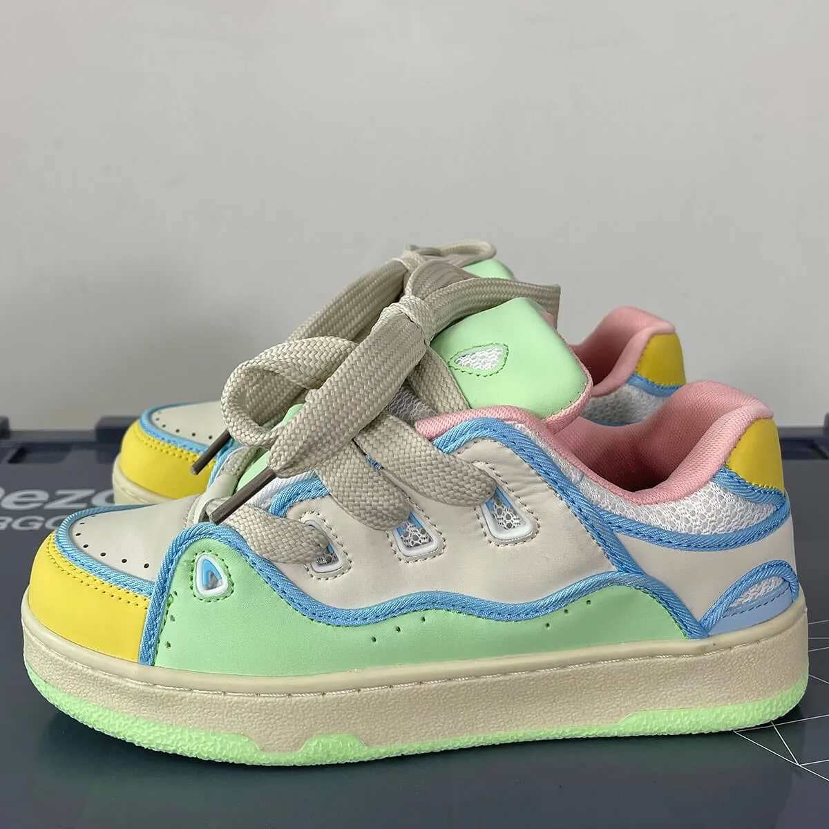 Mint Pastel Colors Soft Girl Aesthetic Sneakers Shoes