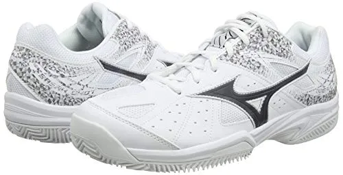 Mizuno Unisex Break Shot 2 Cc Tennisschuhe, Weiß (Wht/Black/Wht 08), 45 EU