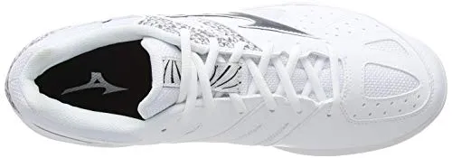 Mizuno Unisex Break Shot 2 Cc Tennisschuhe, Weiß (Wht/Black/Wht 08), 45 EU