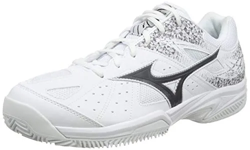 Mizuno Unisex Break Shot 2 Cc Tennisschuhe, Weiß (Wht/Black/Wht 08), 45 EU