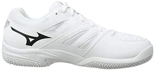 Mizuno Unisex Break Shot 2 Cc Tennisschuhe, Weiß (Wht/Black/Wht 08), 45 EU