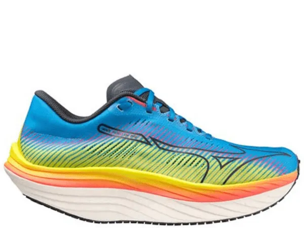 Mizuno Wave Rebellion Pro Mens Running Shoe (Bolt 2 Neon/Ombre Blue/Jet Blue)