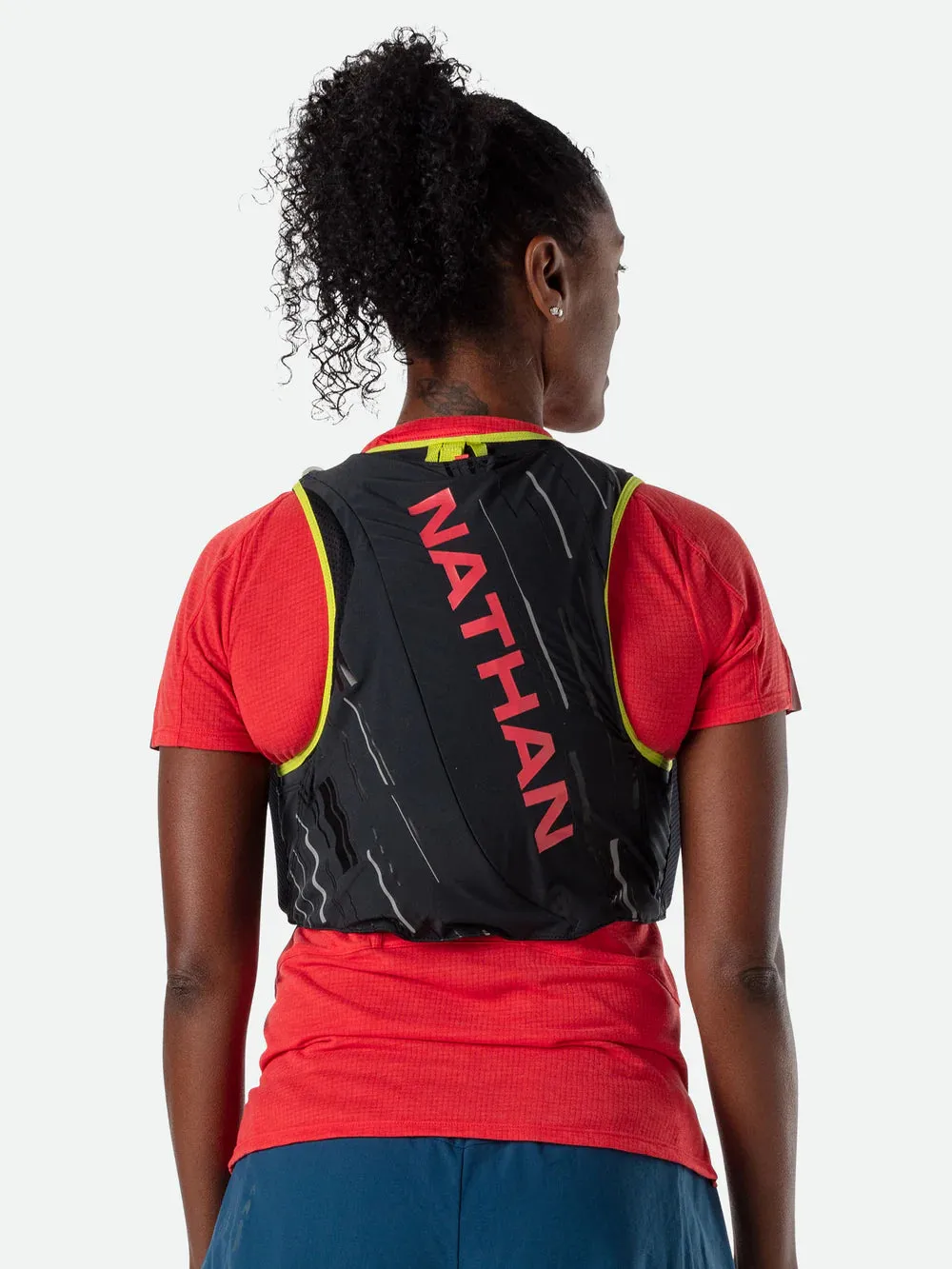 Nathan | Pinnacle 4L Hydration Race Vest | Women's | Black/Hibiscus