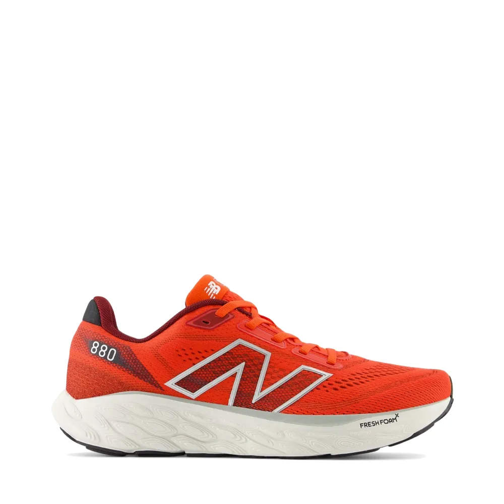 New Balance Men's Fresh Foam X 880v14 in Neo Flame with Mercury Red