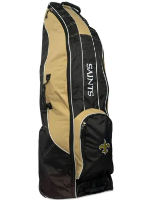 New Orleans Saints Team Golf Black Golf Clubs Wheeled Luggage Travel Bag