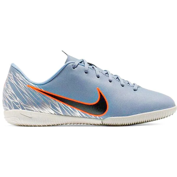 Nike Jr Mercurial Vapor 12 Academy GS IC Indoor Court Soccer Shoes (Armory Blue/Wolf Grey)