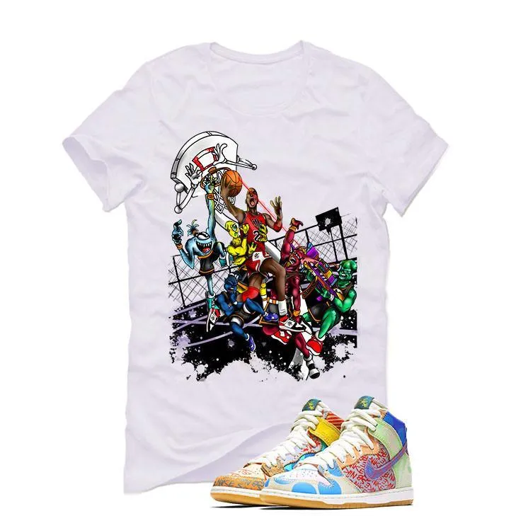 Nike SB Dunk High Premium "What the" White T (ALIEN ATTACK)