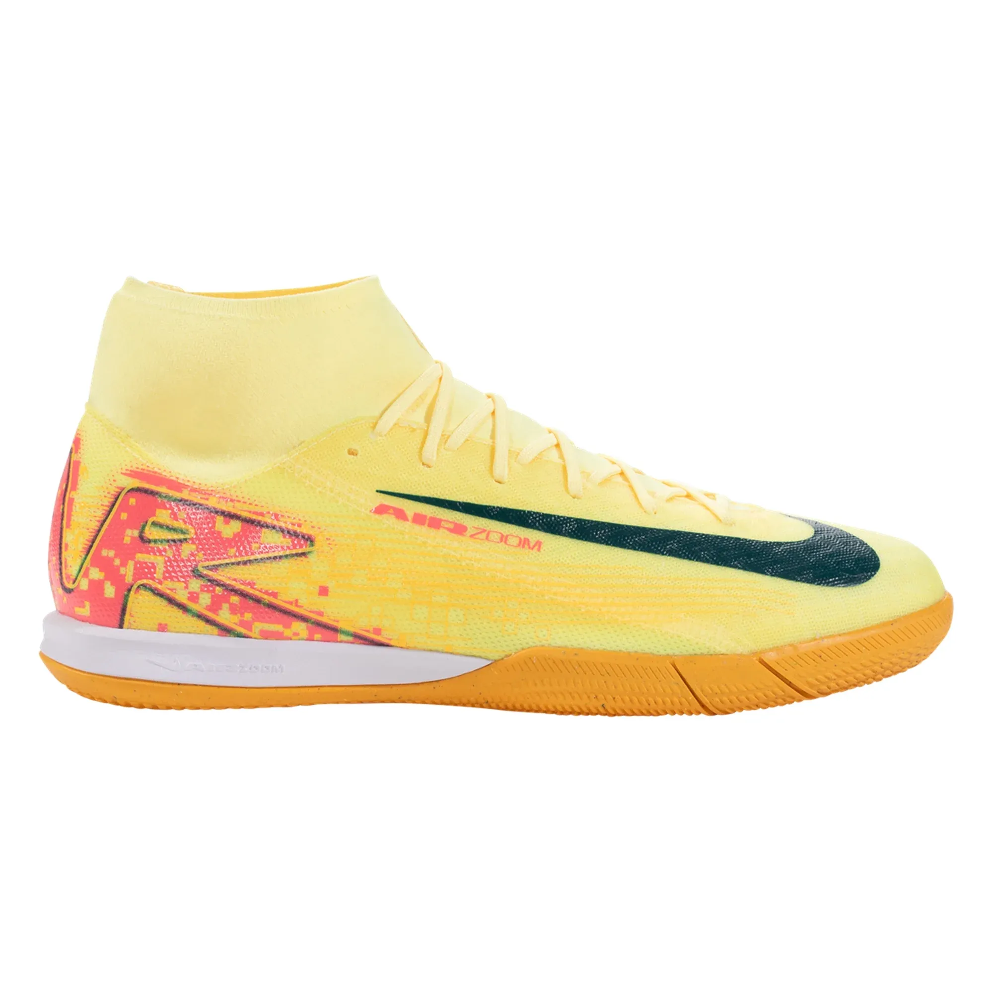 Nike Zoom Superfly 10 Academy KM Indoor Soccer Shoes (Light Laser Orange/Armory Navy)