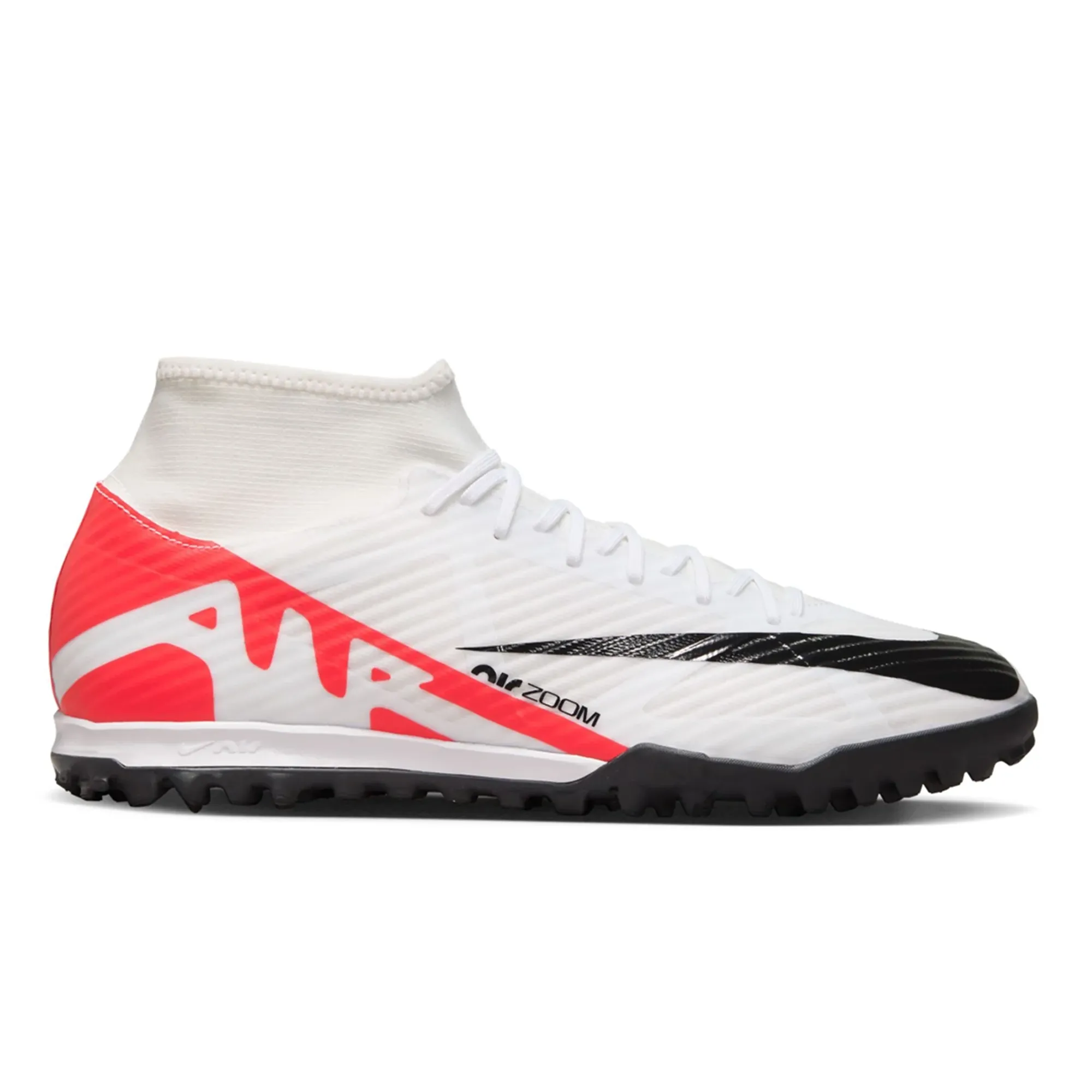 Nike Zoom Superfly 9 Academy Turf Soccer Shoes (Bright Crimson/White)