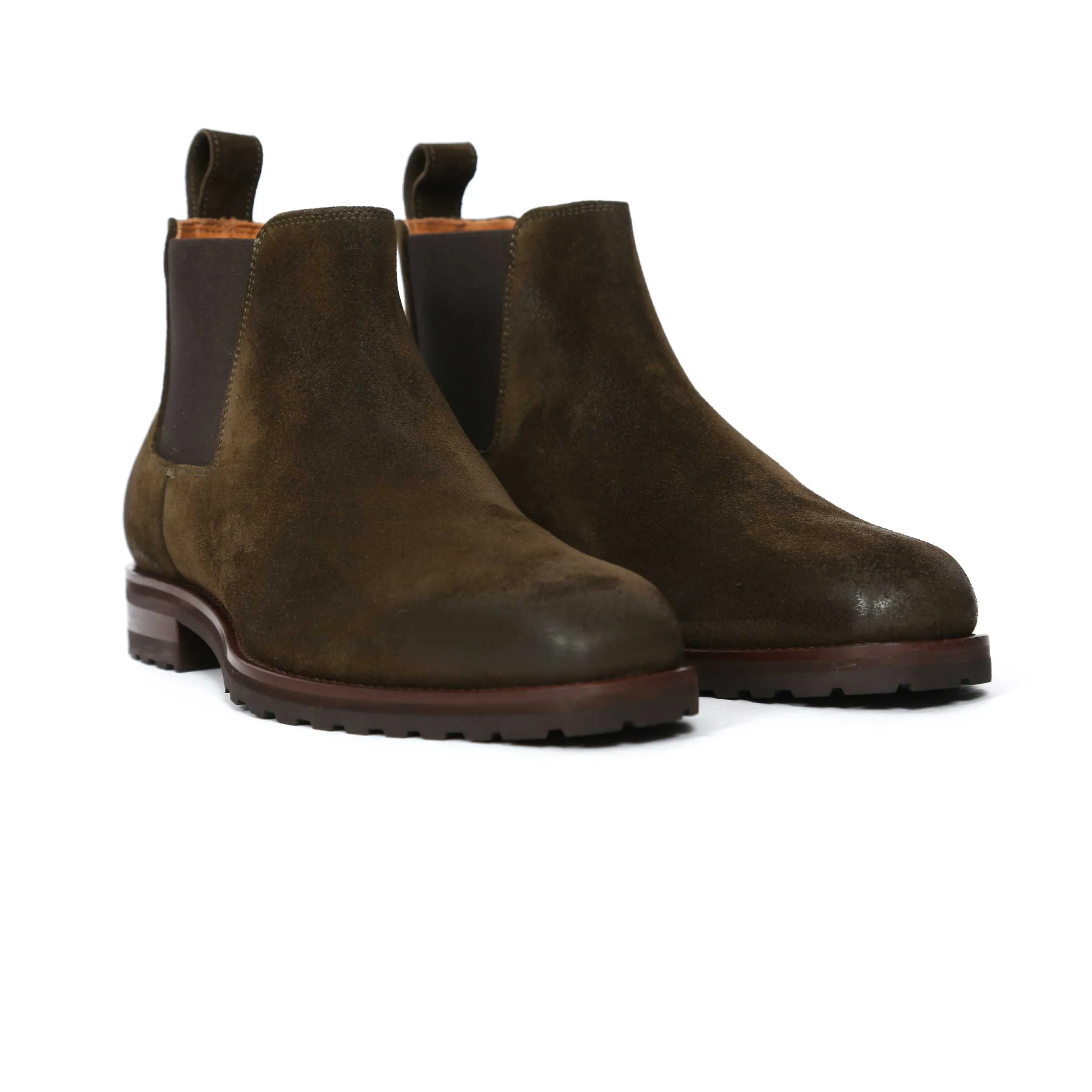 Oliver Sweeney Arditi Boot in Khaki Suede