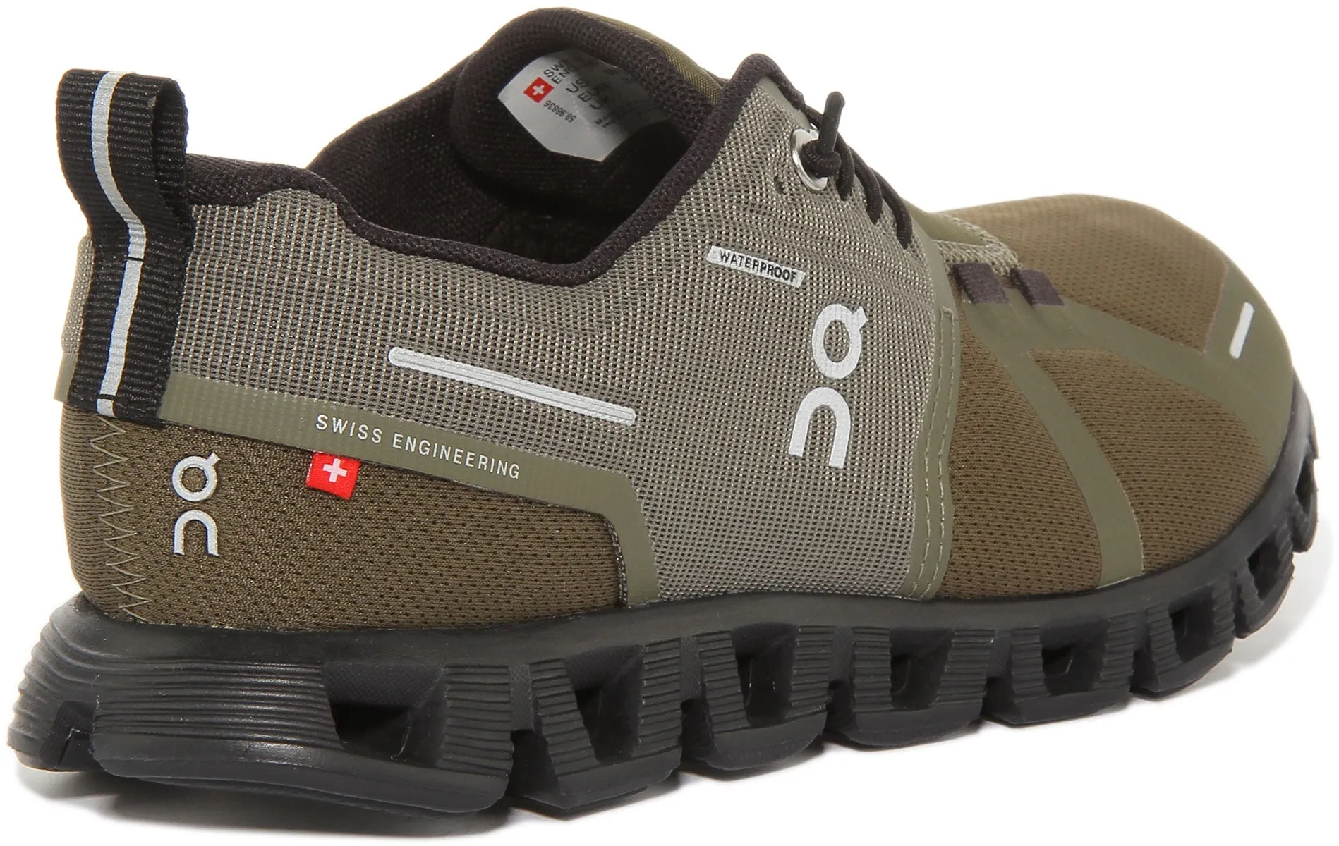 On Running Cloud 5 Waterproof In Olive For Women