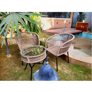 Outdoor Braided & Rope Coffee Set - Vapore -  Ready Stock Sale