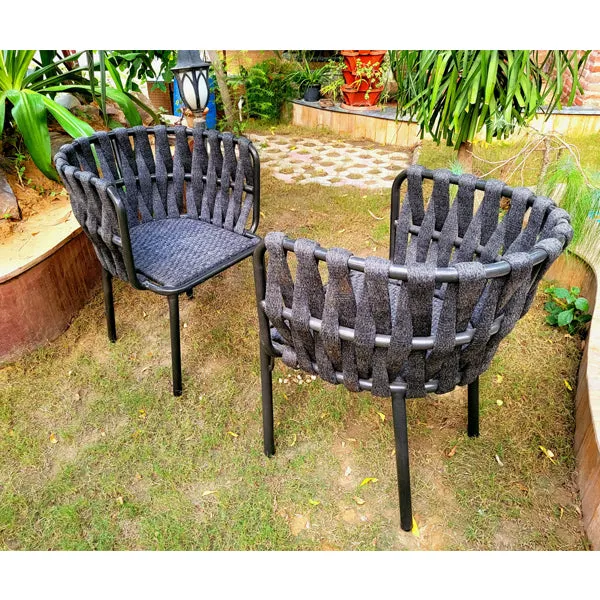 Outdoor Furniture Braided & Rope Coffee Set - Birilyant -  Ready Stock Sale