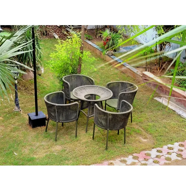 Outdoor Furniture Braided & Rope Coffee Set - Deck - Ready Stock Sale