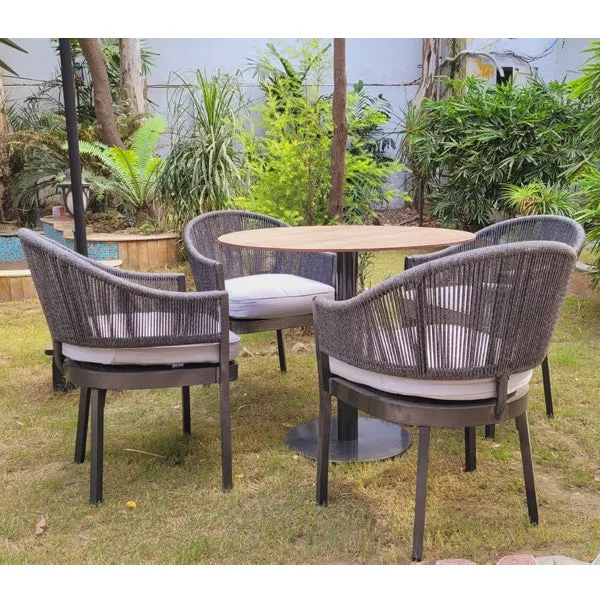 Outdoor Furniture Braided & Rope Coffee Set - Marinera -  Ready Stock Sale