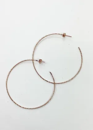 Prime Gold Hoops - Rose Gold