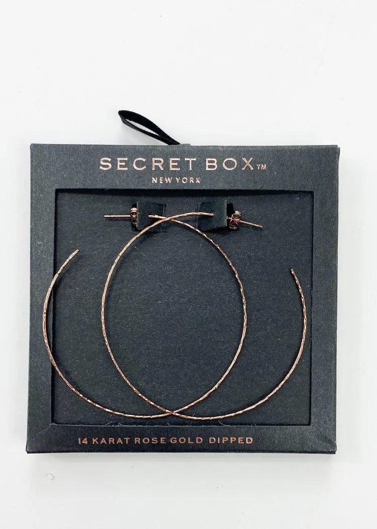 Prime Gold Hoops - Rose Gold