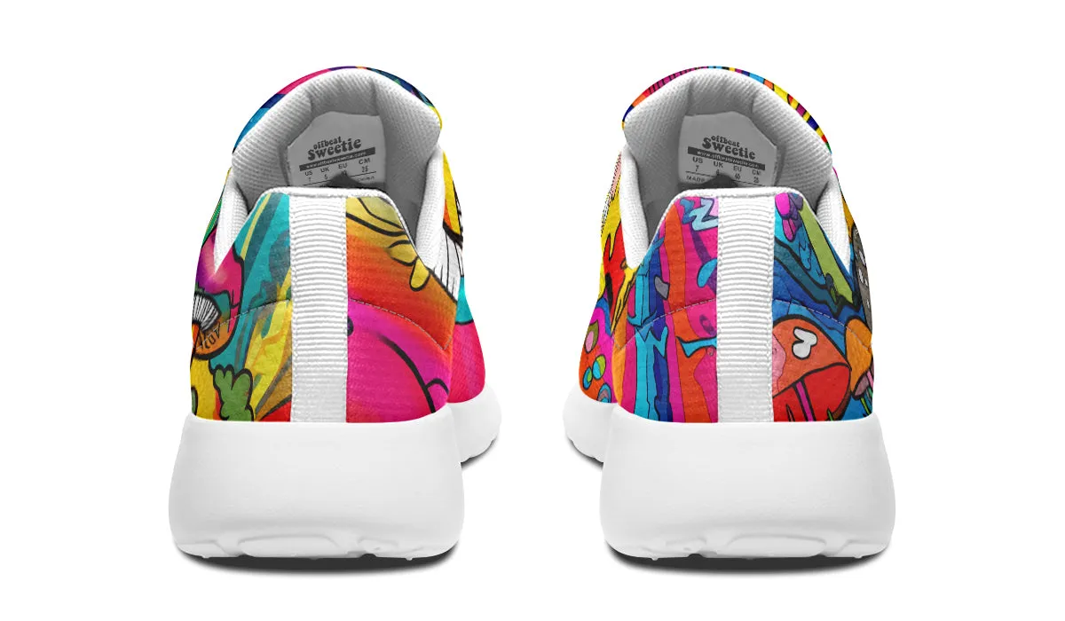 Psychedelic Mushies Sneakers