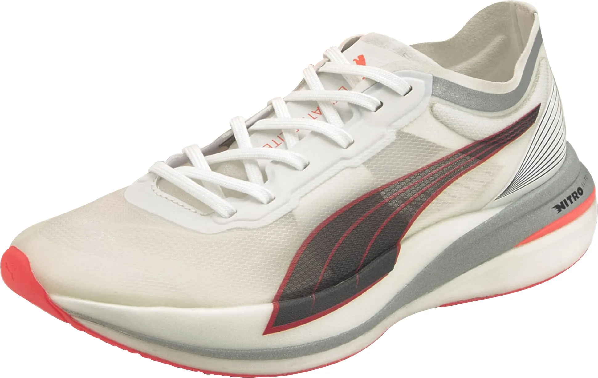 Puma Deviate Nitro Elite Racer Womens Running Shoes - White