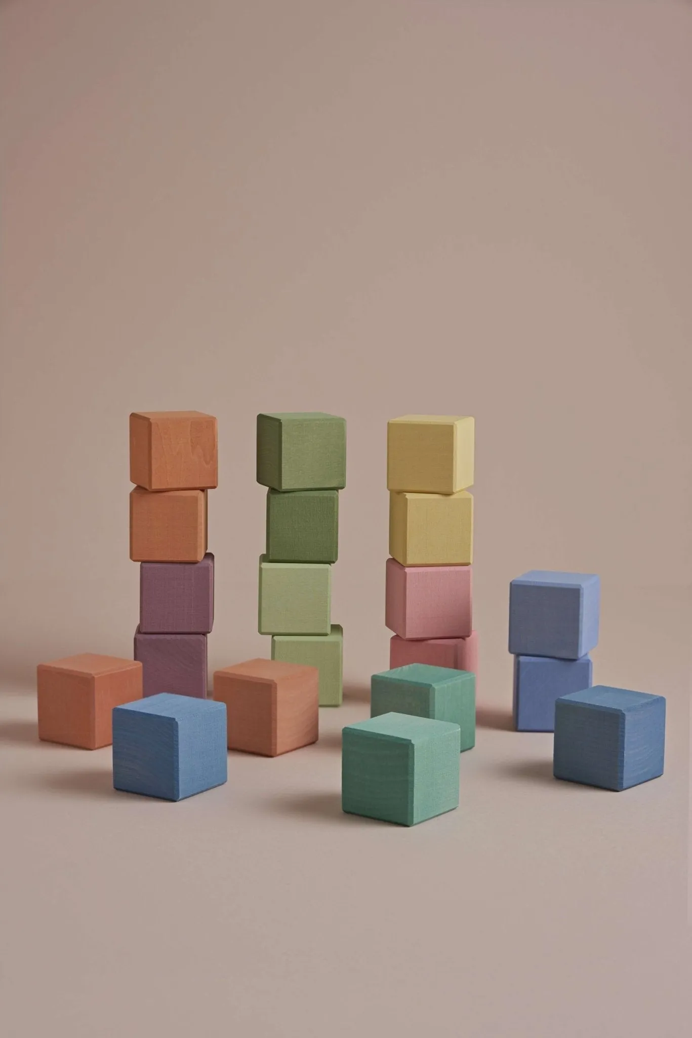 Raduga Grez Wooden Earth Cubes, Pastel