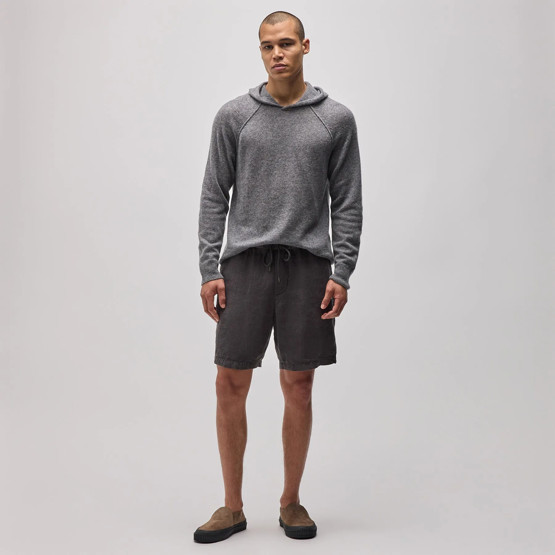 Relaxed Fit Linen Short - Magma Pigment