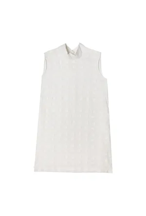 SAMPLE - Sleeveless Mod Dress - White Squares