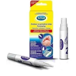 SCHOLL Fotsvamp set for athlete's foot applicator 4ml and 10ml Spray for shoes