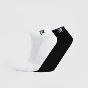 Sneakers Socks 2Pcs (Black   White)