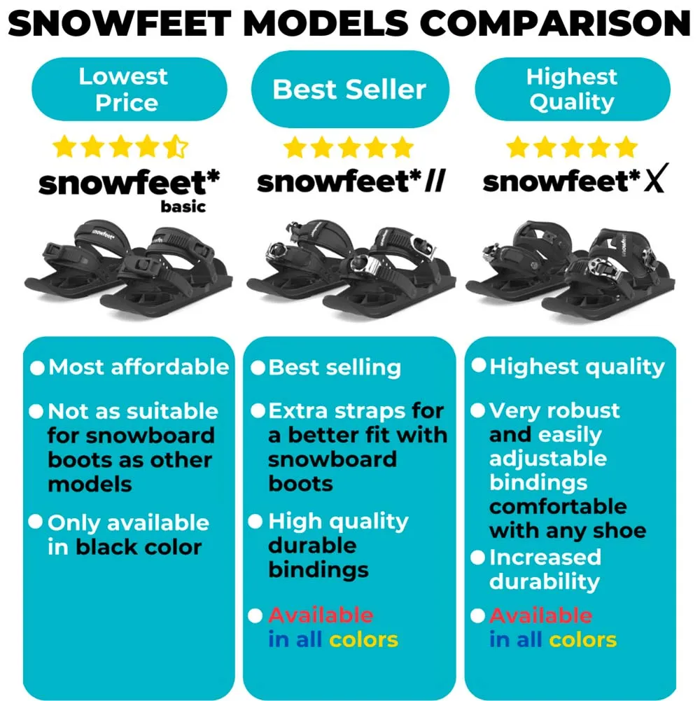 Snowfeet* X | Mini Ski Skates