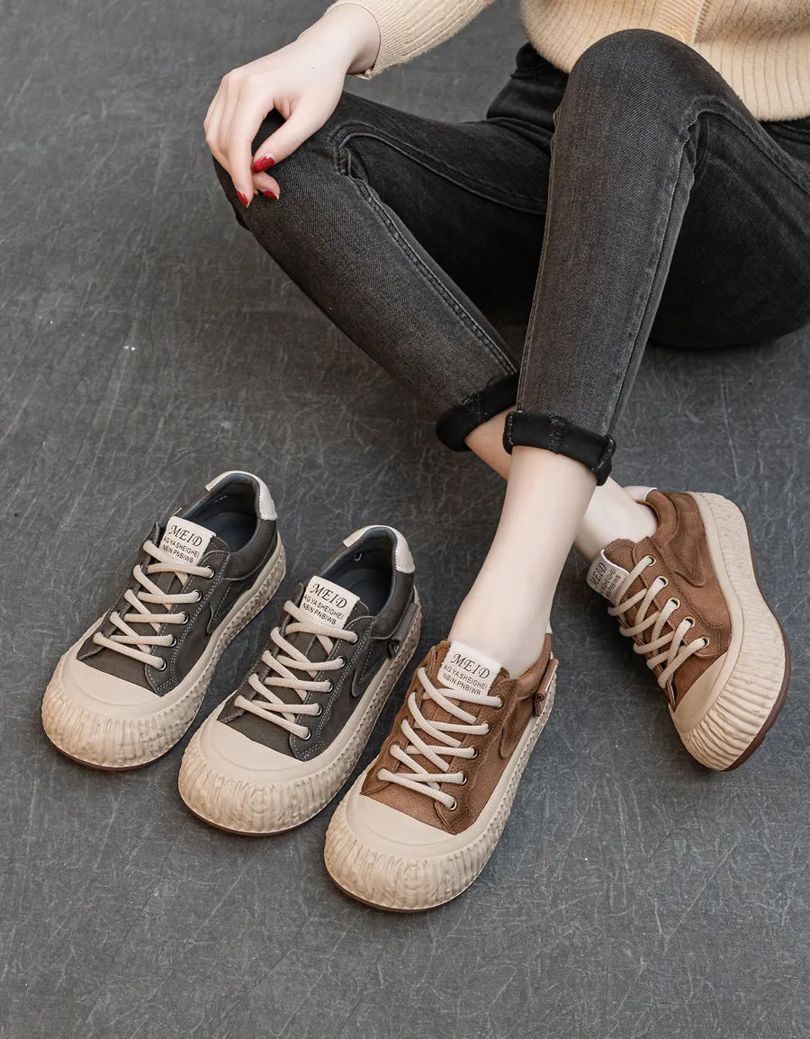 Soft Leather Comfortable Casual Sneakers for Women