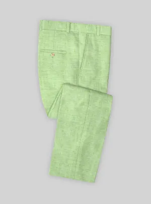 Solbiati Spring Green Linen Pants