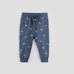 Steel Blue Sneakers Print Baby Joggers