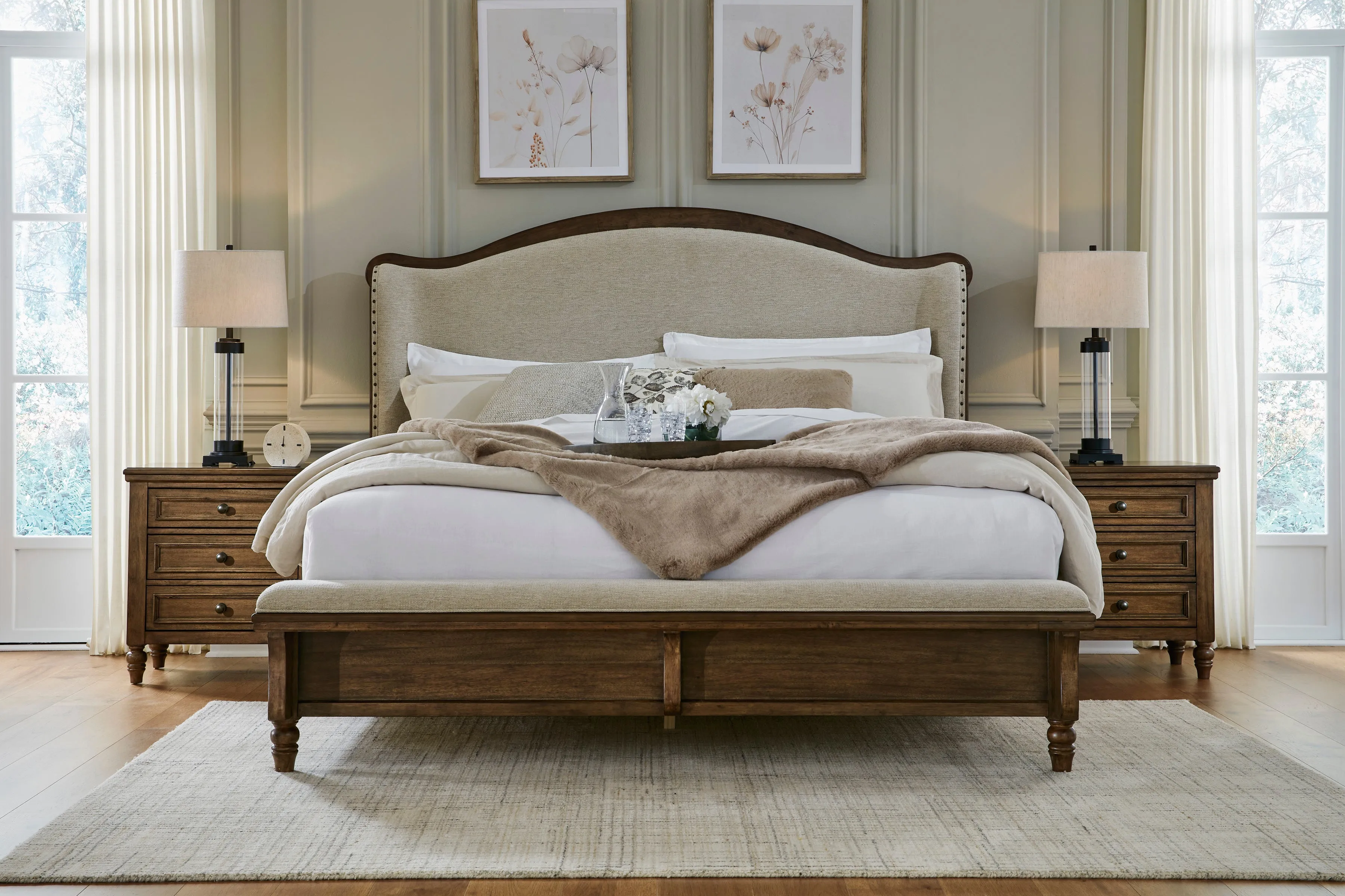 Sturlayne Queen Upholstered Panel Bed