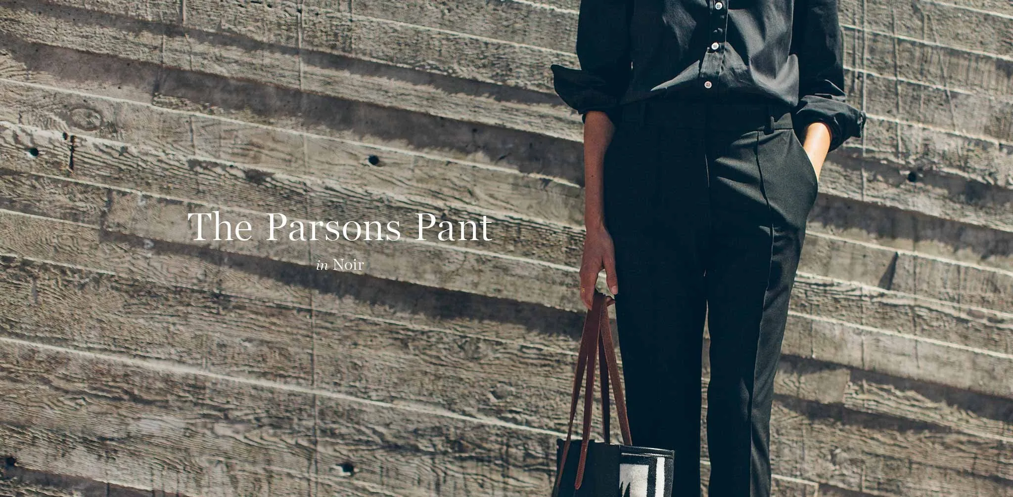 The Parsons Pant in Noir