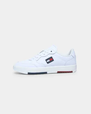 Tommy Jeans TJ Basket Leather Trainers White