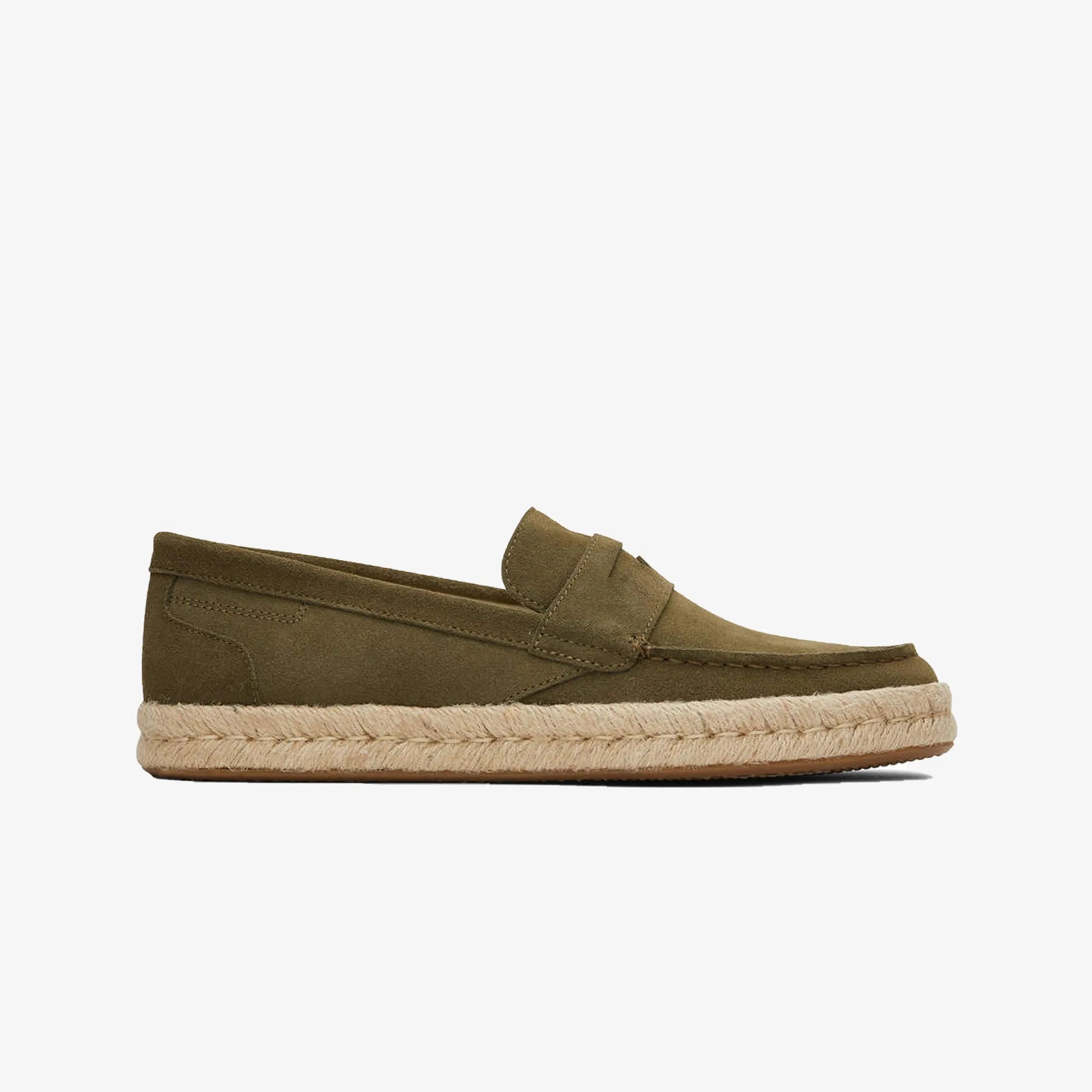 Toms | JUTE WRAP BOAT  { OLIVE