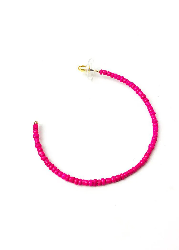 Tropicana Hoops-Hot Pink