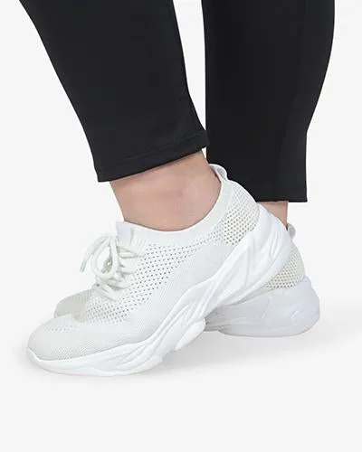 Turbo Mesh Chunky Streetwear Shoes - White