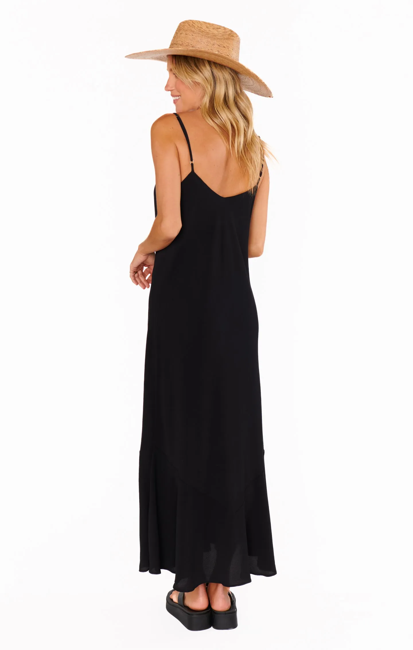 Uptown Slip Dress ~ Black